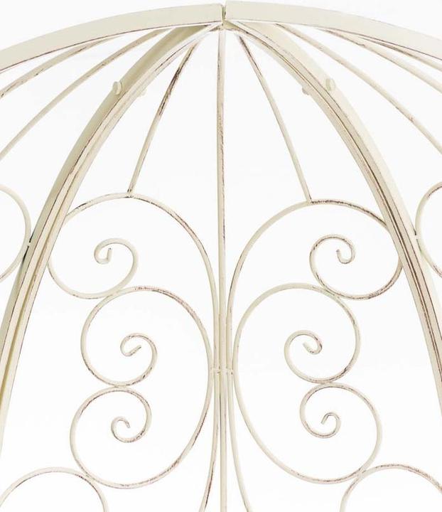 Produktbild Swisshandel24 Halbpavillon Rosie mit Sitzbank, antik-creme (58 cm, 120 cm)