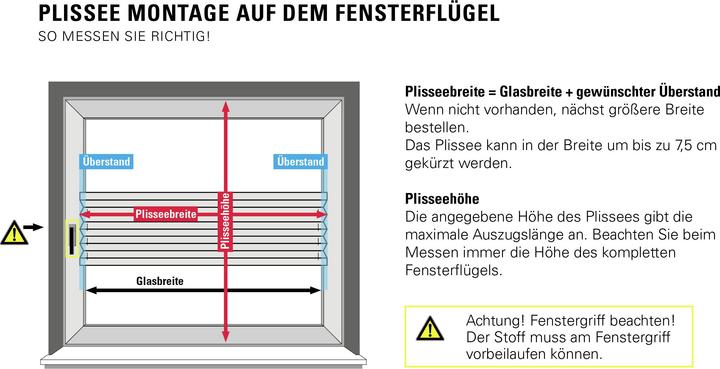Produktbild Gardinia Plissee Concept zum Klemmen Flowers and Plants Zweig (70 x 130 cm)