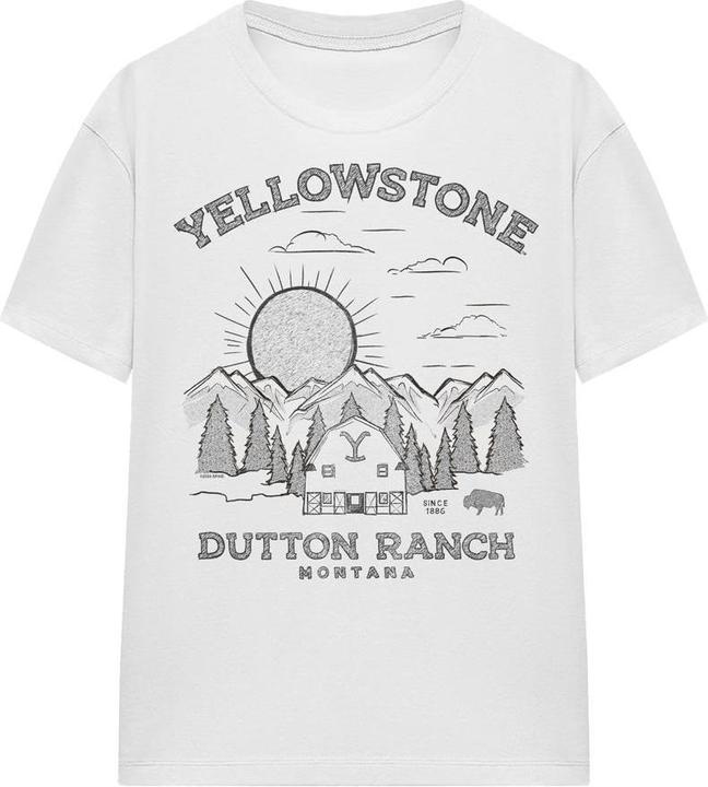 Immagine prodotto Yellowstone Dutton Ranch Maglietta Alba Adulto Unisex (S)