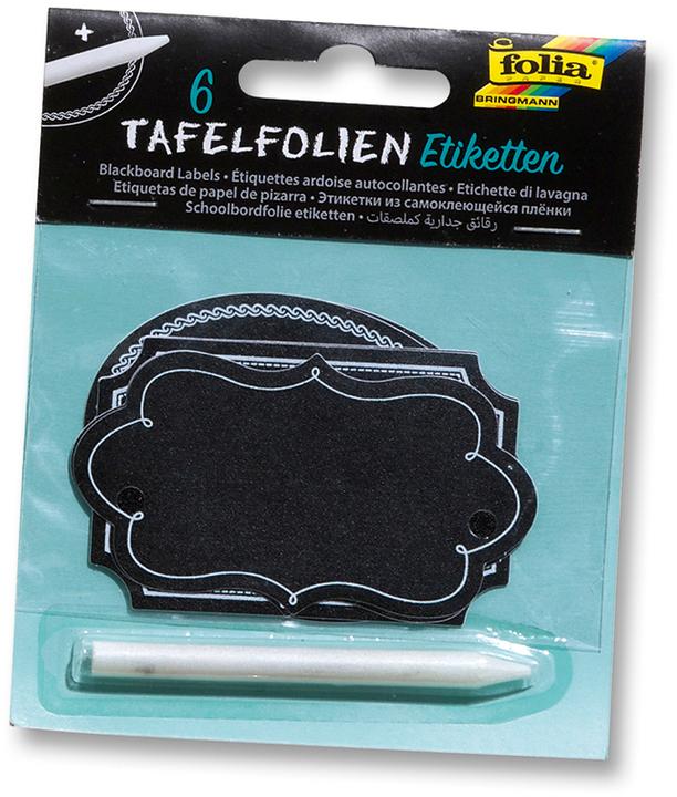 Produktbild Folia Tafelfolie Etiketten 39201 mit Specksteinstift