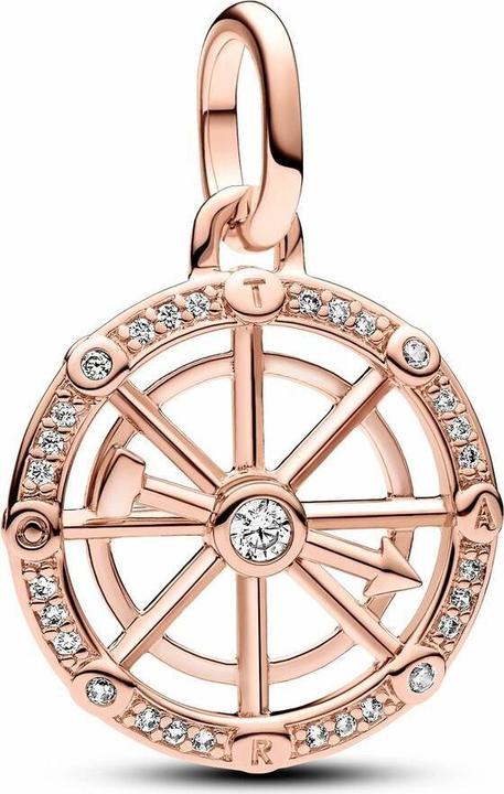 Immagine prodotto Pandora Ciondolo con cerniera e incisione Charm d'amore (Metallo, placcato oro rosa)