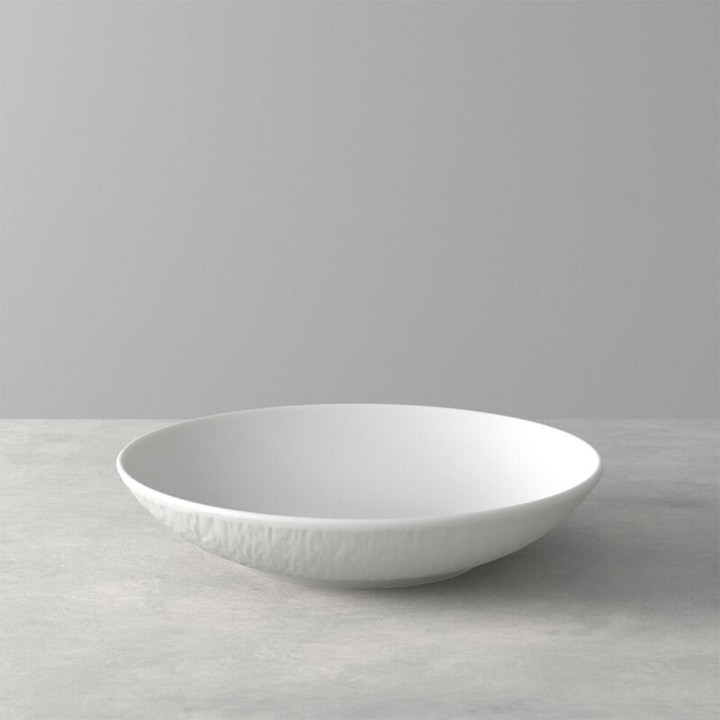 Actual product image Villeroy & Boch Manufacture Rock flat bowl blanc (23.50 cm, 1.10 l, 1 x)
