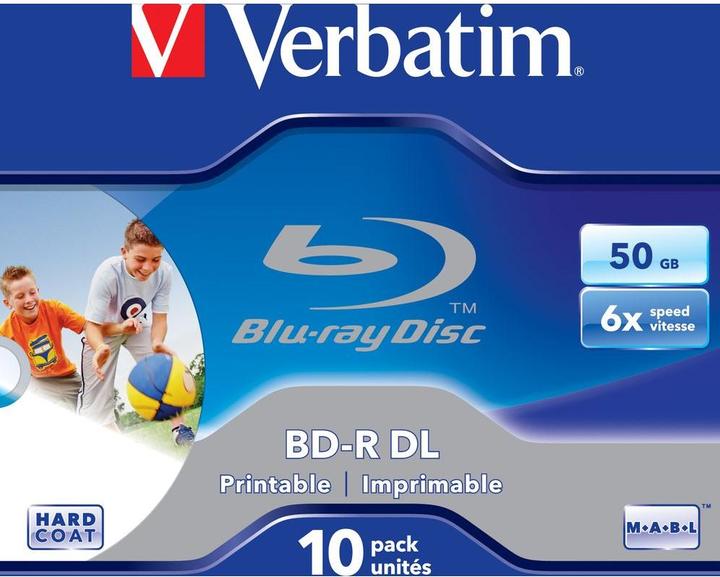 Actual product image Verbatim BluRay BD-R DL (10x)