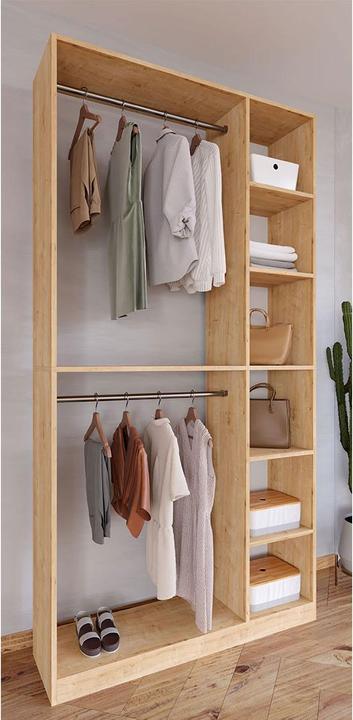 Produktbild VCM Holz begehbarer Kleiderschrank PalosaXL (110 x 35 x 211 cm)