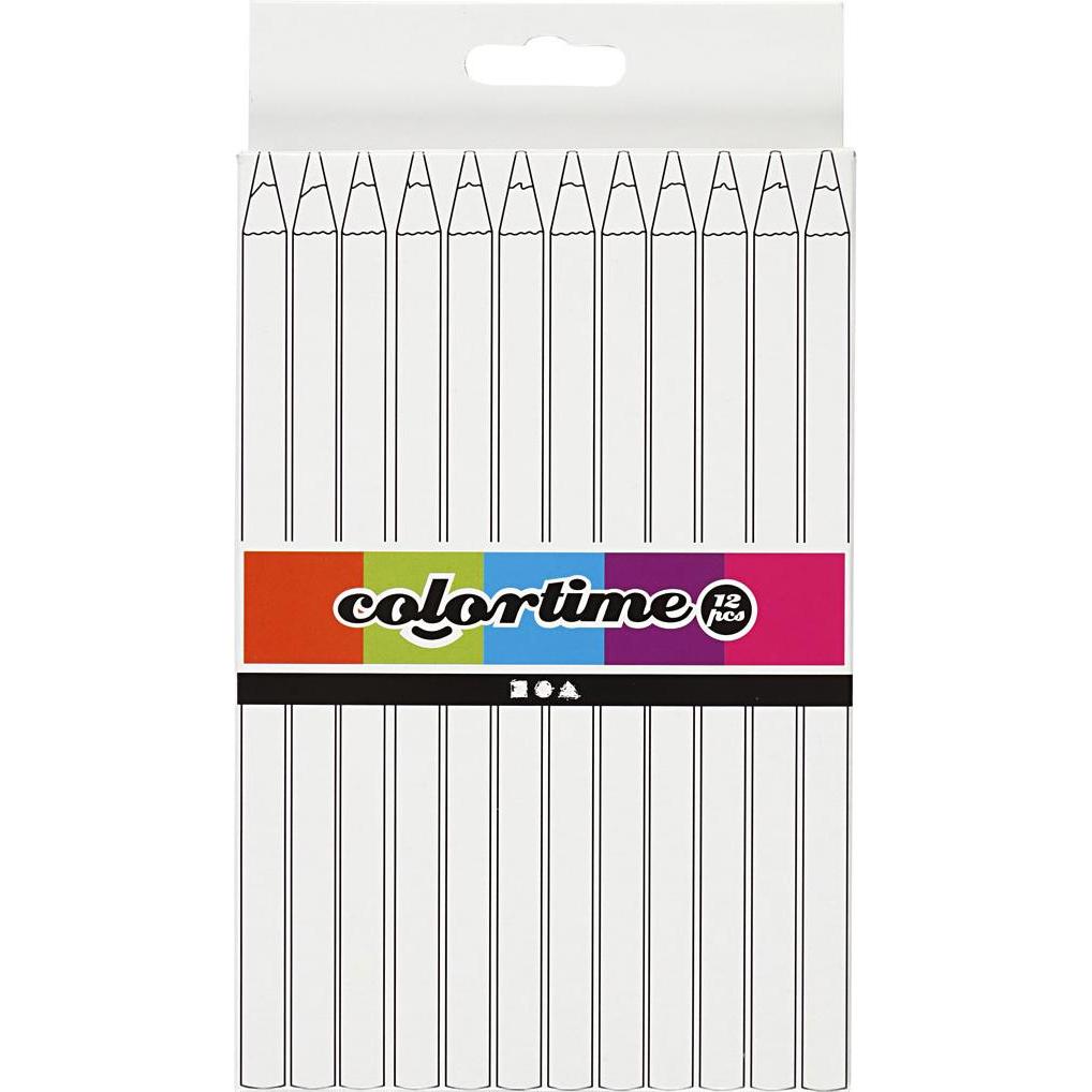 Thumbnail - Creativ Company, Malstifte, Driehoekige Jumbo Kleurpotloden - Geel, 12st. (Gelb, 12 x)