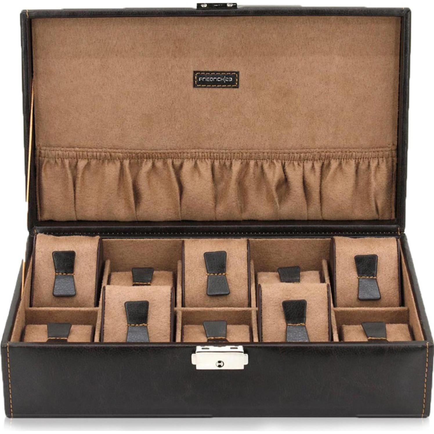 Thumbnail - Friedrich, Uhrenbox + Schmuckaufbewahrung, Bond, Braun, Beige