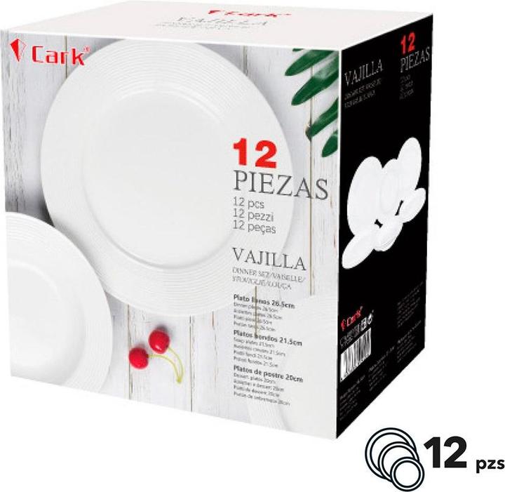 Produktbild Cark Classic white dinnerware, 12 pieces (12 Stk.)