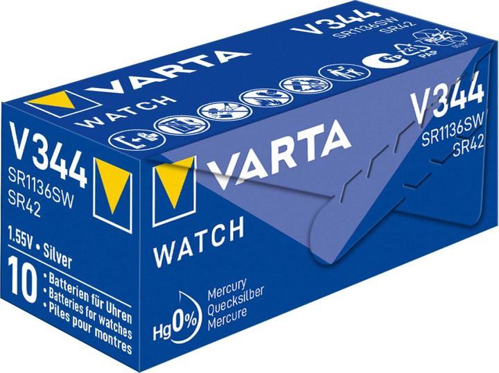 Productafbeelding Varta V 344 - Batterie SR42 - Silberoxid - 100 (1 Pcs., SR42, 100 mAh)