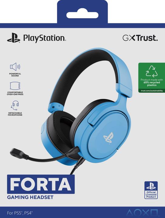 Produktbild Trust GXT498B FORTA HEADSET PS5 BLUE (Kabelgebunden)