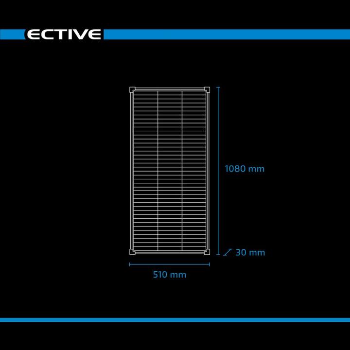 Immagine prodotto Ective Pannello solare Shingle Pannello solare 12V 110W Modulo solare fotovoltaico con tecnologia Shingle (110 W, 6.30 kg)