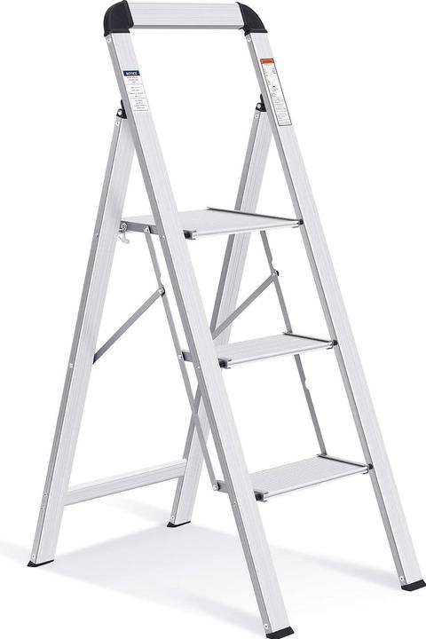 Kingrack Klappbare Trittleiter mit Handlauf (Escabeau)