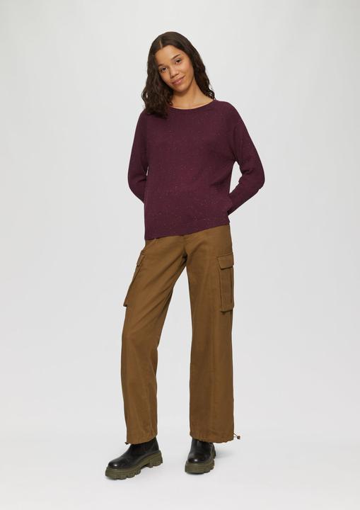 Actual product image S.Oliver Strickpullover Strickpullover mit Raglan-Ärmeln (XS)