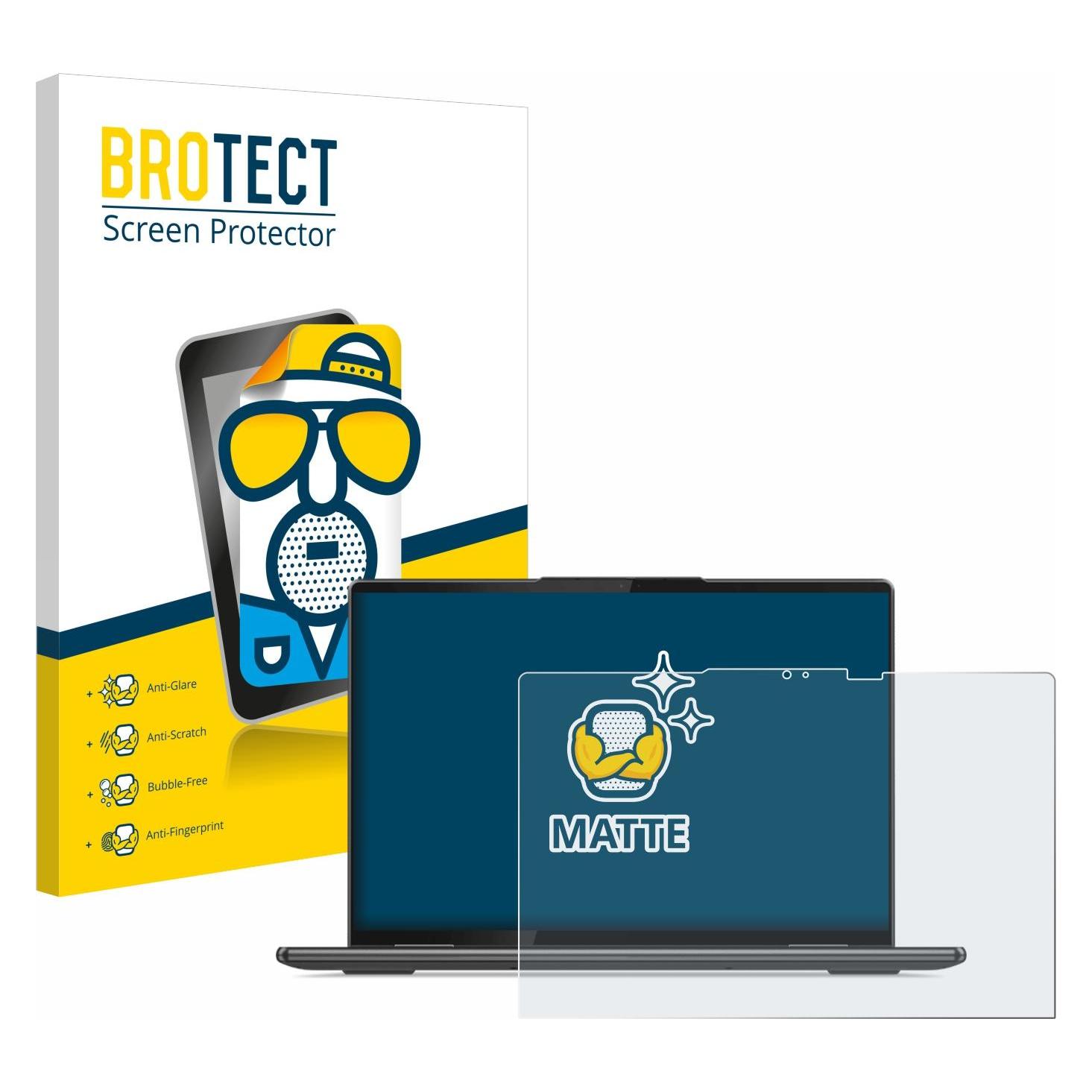 Brotect Entspiegelungs-Schutzfolie Displayschutz Matt (14", 16, 10), Notebook Schutzfolie