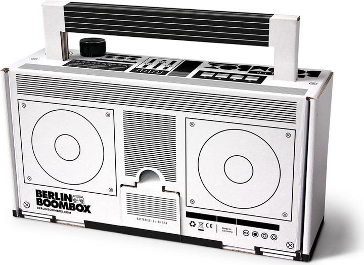 Actual product image Berlin BoomBox Cardboard Soundsystem (Battery operated)