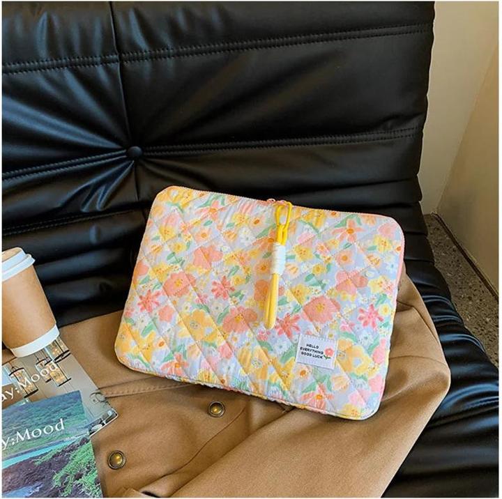 Produktbild Only-Bags.Store Niedliche Blume Laptop Sleeve Computer Tragetasche Tasche 11 Zoll tragbare Tischabdeckung Taschen