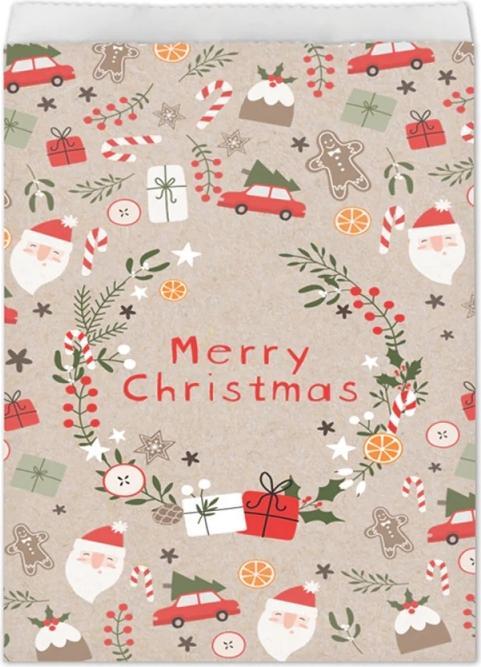 Creative Party Geschenktüten Merry Christmas (10x)