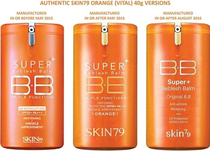 Actual product image Skin79 Super+ Beblesh Balm Orange Spf50+ Bb Cream For Coloryte Scores 40G (Orange)
