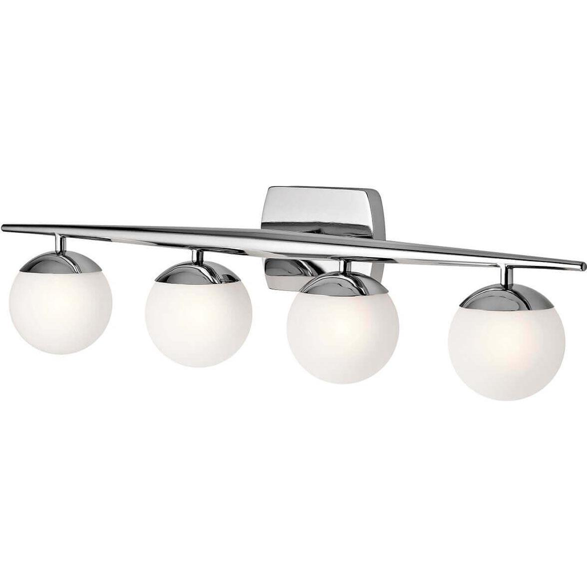 Elstead Lighting, Wandleuchte + Deckenleuchte, Jasper LED Wandleuchte G9 4-fach Poliertes Chrom IP44 (1280 lm, G9)