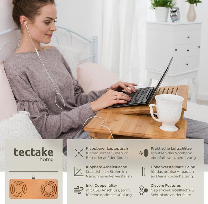 Produktbild tectake Laptoptisch