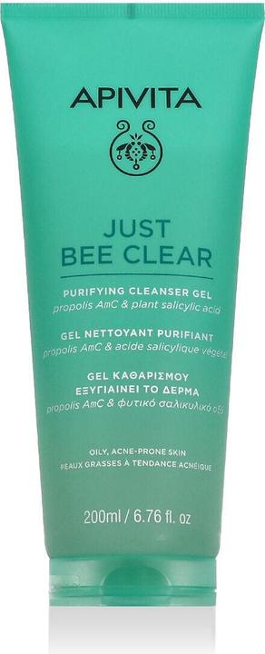 Apivita Just Bee Clear Purifying Cleansing Gel For Oily Acne-Prone Skin - 200 Ml (Cleansing gel, 200 ml)