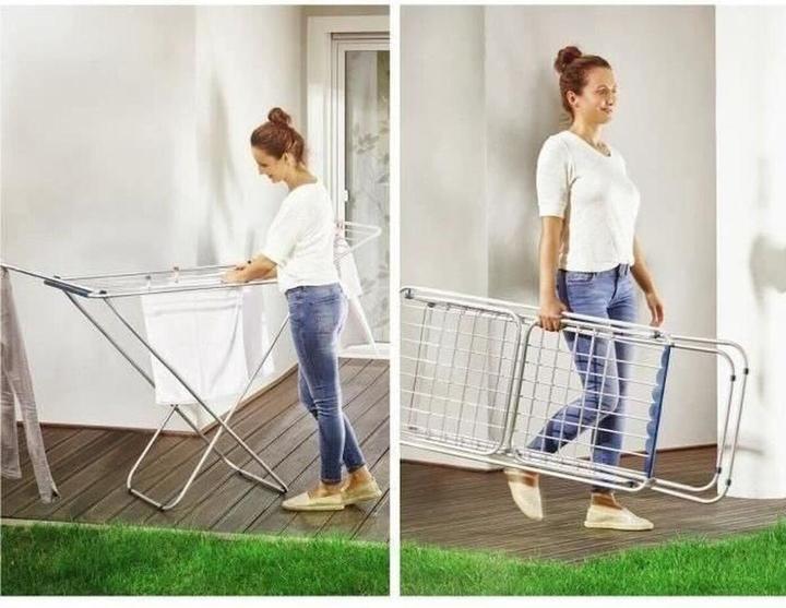 Actual product image Leifheit Classic Siena 180 Easy Aluminium tumble dryer (18 m)