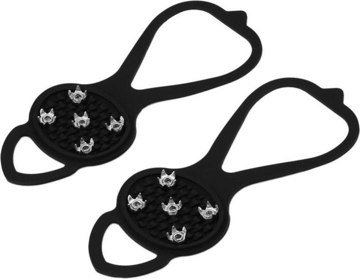 Stride Schuhspikes Schneeschuh-Krallen Grödel Steigeisen Silikon Band mit 5 Zähnen