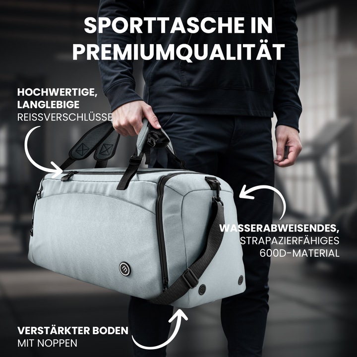 Produktbild BeMaxx Sport-Trainingstasche, 40L, Sage (40 l)