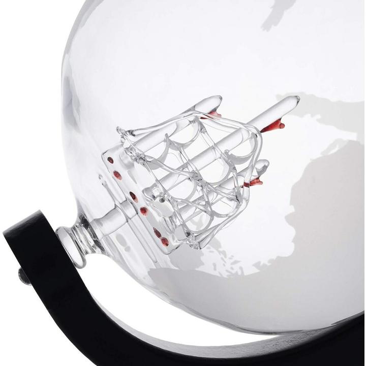 Immagine prodotto Oak & Steel Set di bicchieri da whisky e decanter Globus (1.50 l)