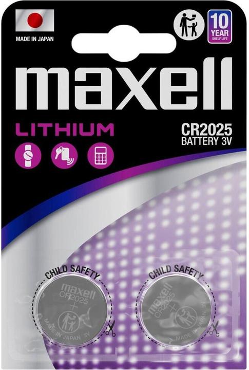 Produktbild Maxell 2x CR2025 (2 Stk., CR2025, 170 mAh)