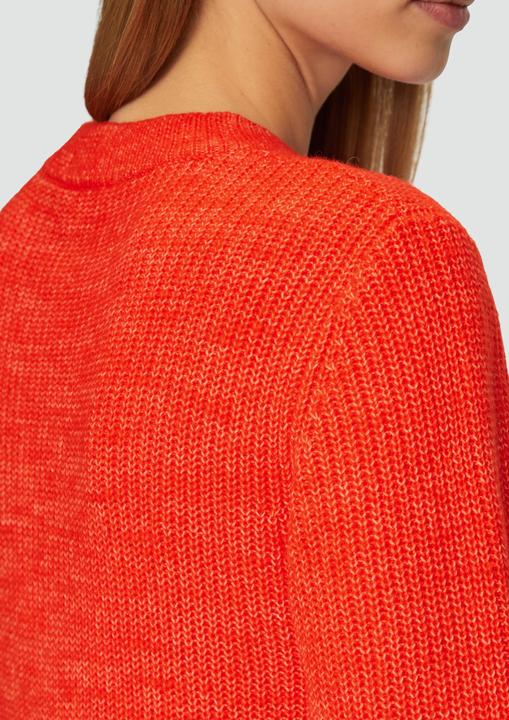 Actual product image S.Oliver Strickpullover Strickpullover mit Rippdetail und Crew Neck (44)