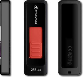 Produktbild Transcend USB-Stick 256GB JetFlash USB3.1,Pen Drive,Capless,black (256 GB, USB-A)