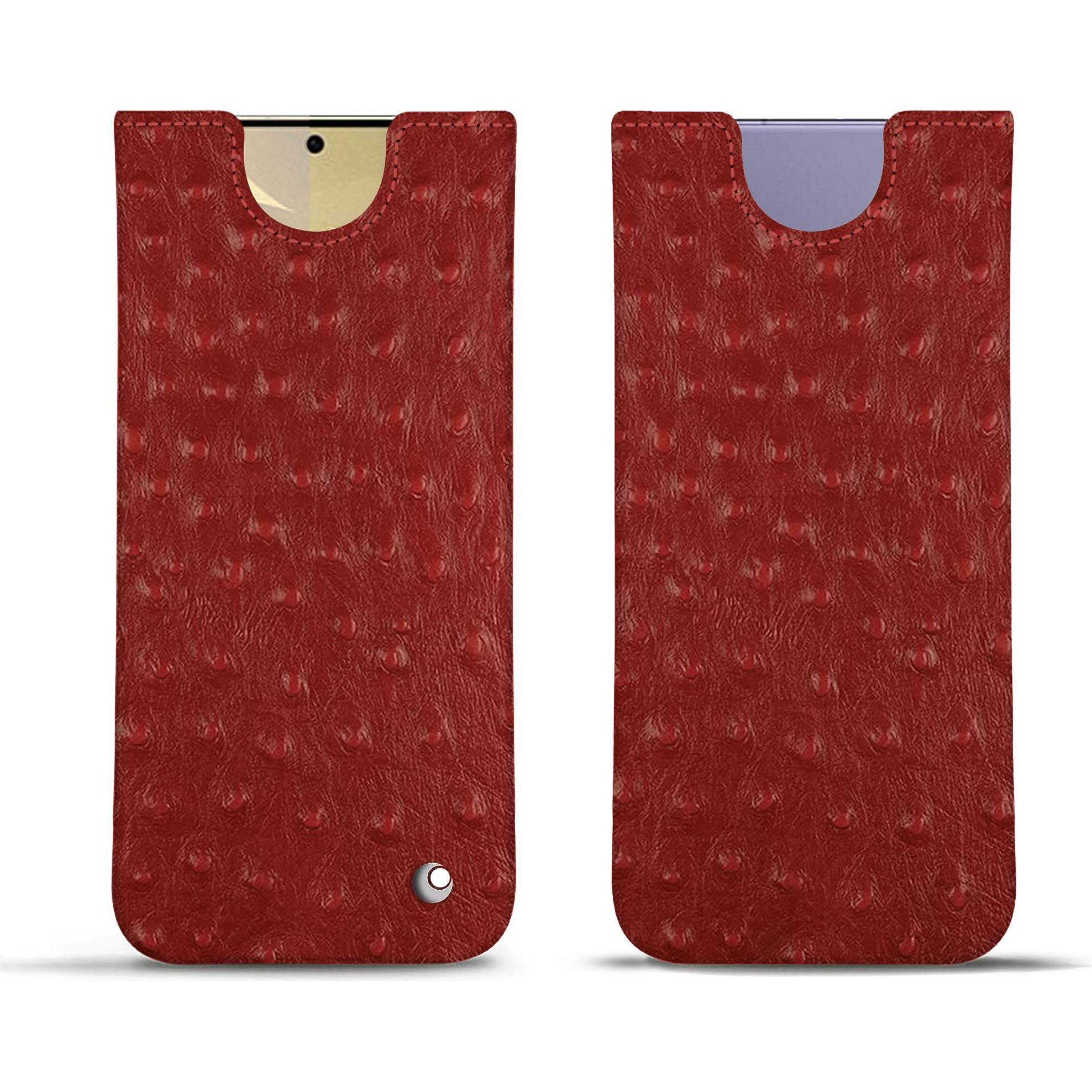 Noreve Lederschutzhülle (Samsung Galaxy S24+), Smartphone Hülle, Rot