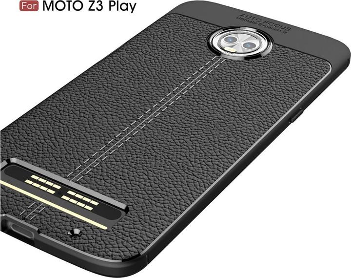 Produktbild Screenguard Motorola Moto Z3 Play Hülle Leather Design TPU Cover (Motorola Moto Z3 Play)