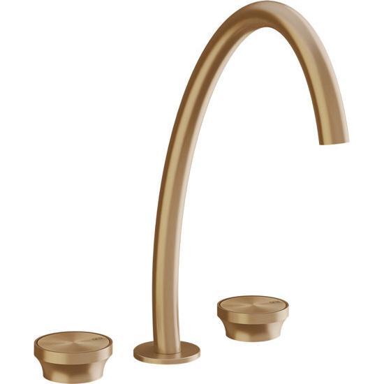 Gessi, Badarmatur, Origini 3-Loch Waschtischarmatur, hohe Version, ohne Ablaufgarnitur, Ausladung 230mm