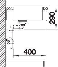 Produktbild Blanco Andano 340/340-IF (Aufsatzspülbecken, 44 cm, 74.50 cm)
