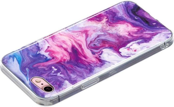 Produktbild Cover-Discount iPhone SE / 8 / 7 - Silikon Gummi Case Purple Marble (Apple iPhone 8, Apple iPhone 7)