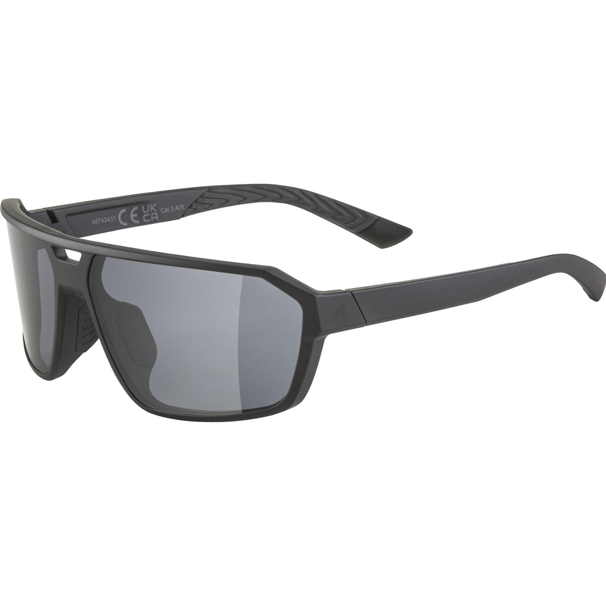 ALPINA SPORTS, Unisex, Sportbrille, Swift (Black matt-black transp., Black), Schwarz