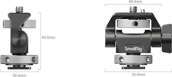 Image du produit SmallRig Support de moniteur pivotant et inclinable avec fixation par griffe froide (Accessoires pour moniteurs)