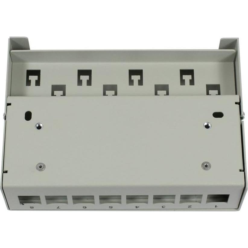 Thumbnail - Synergy 21 Keystone Modulträger Patchpanel für 8x TP-Modul Aufputz Metall Lichtgrau, Server Zubehör, Grau
