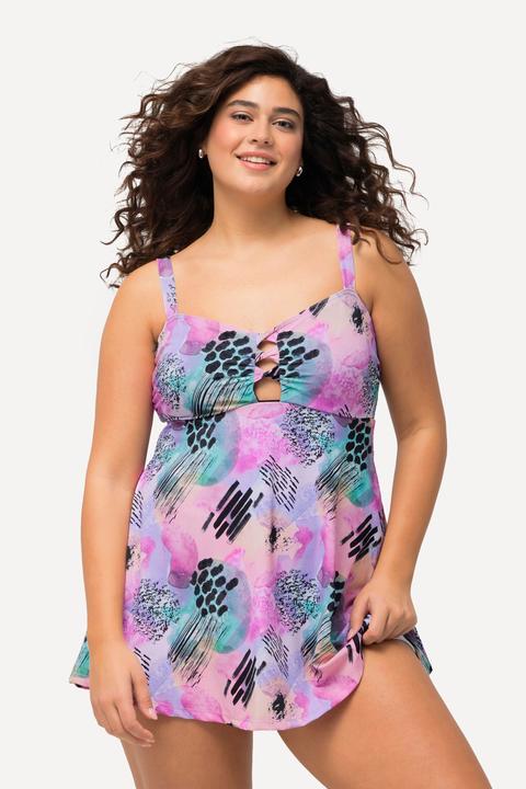 Produktbild Ulla Popken Badekleid, Keyhole, Softcups, Träger verstellbar (46)