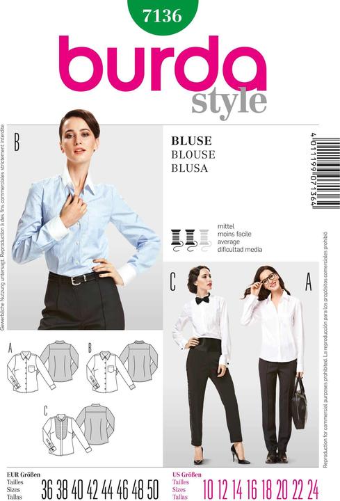Schnittmuster Bluse