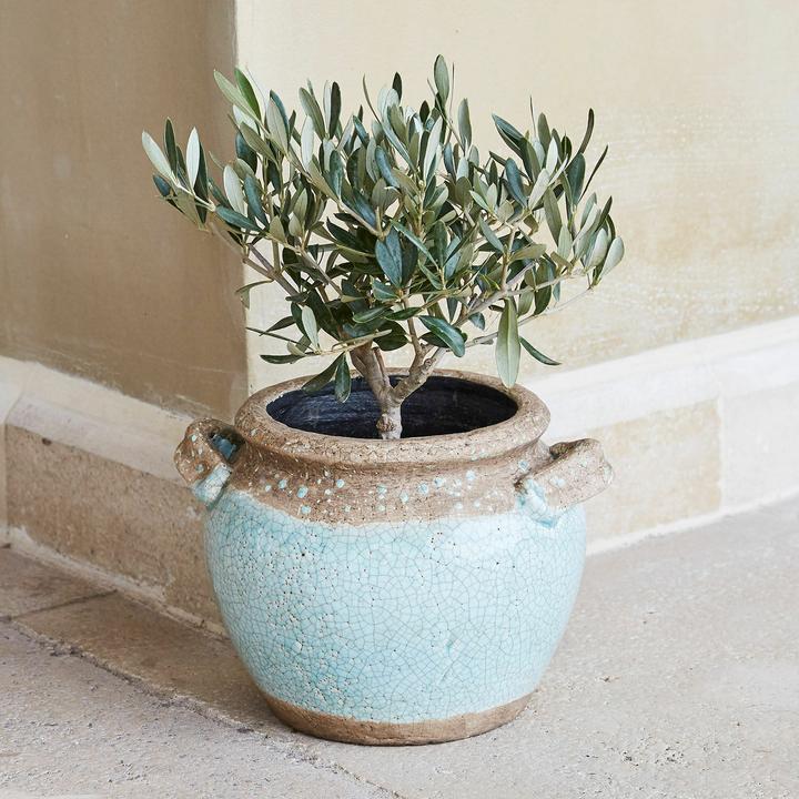 Produktbild Loberon Übertopf Elisa blau (22.50 cm)