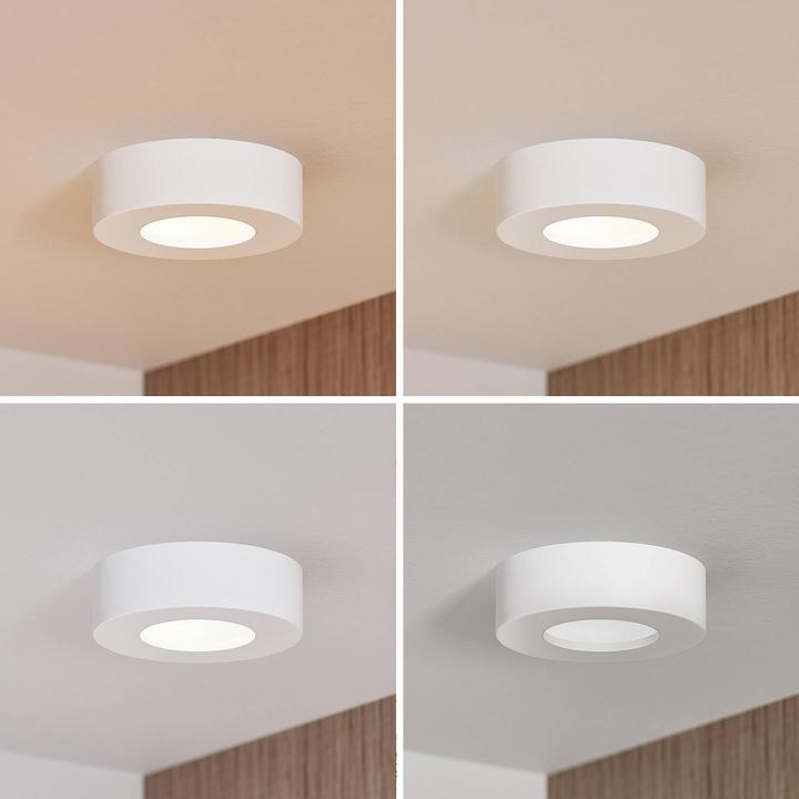 Actual product image Prios Edwina LED ceiling light, white, 12.2 cm (360 lm)