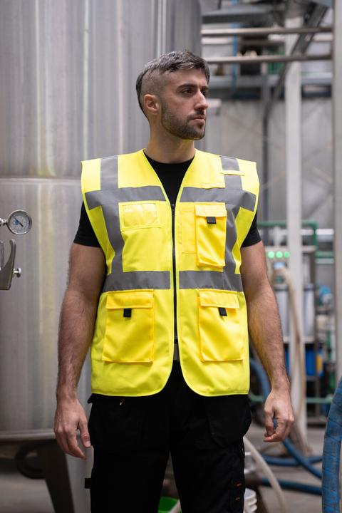 Actual product image Korntex Lined high-visibility waistcoat (4XL)