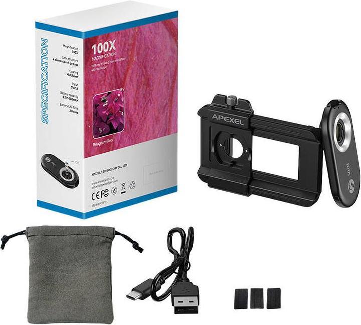 Apexel Lens for phone 100x APL-MS100