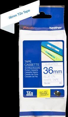 Produktbild Brother P-Touch (3.60 cm, Blau, Weiss)