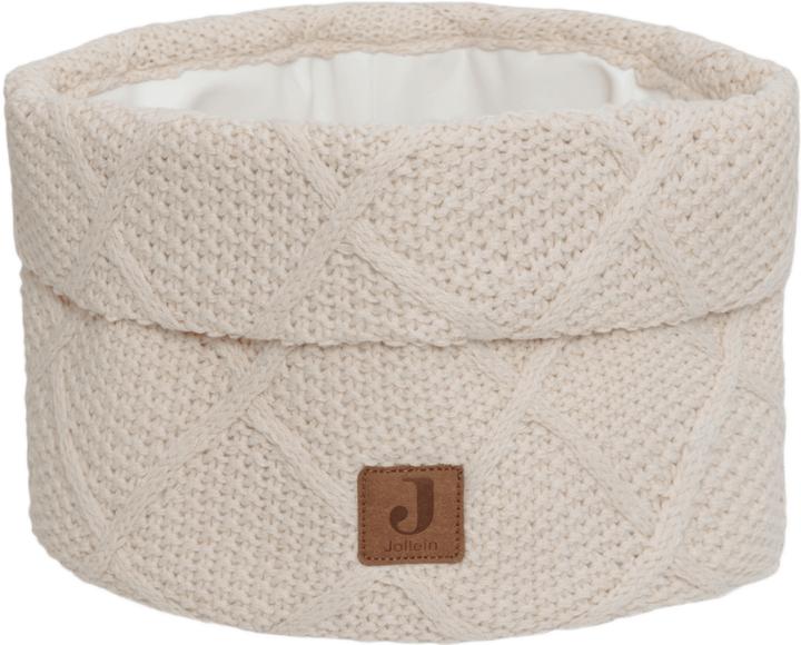 Immagine prodotto Jollein Cestino per la cura Check Knit Oatmeal 14 x 18 cm