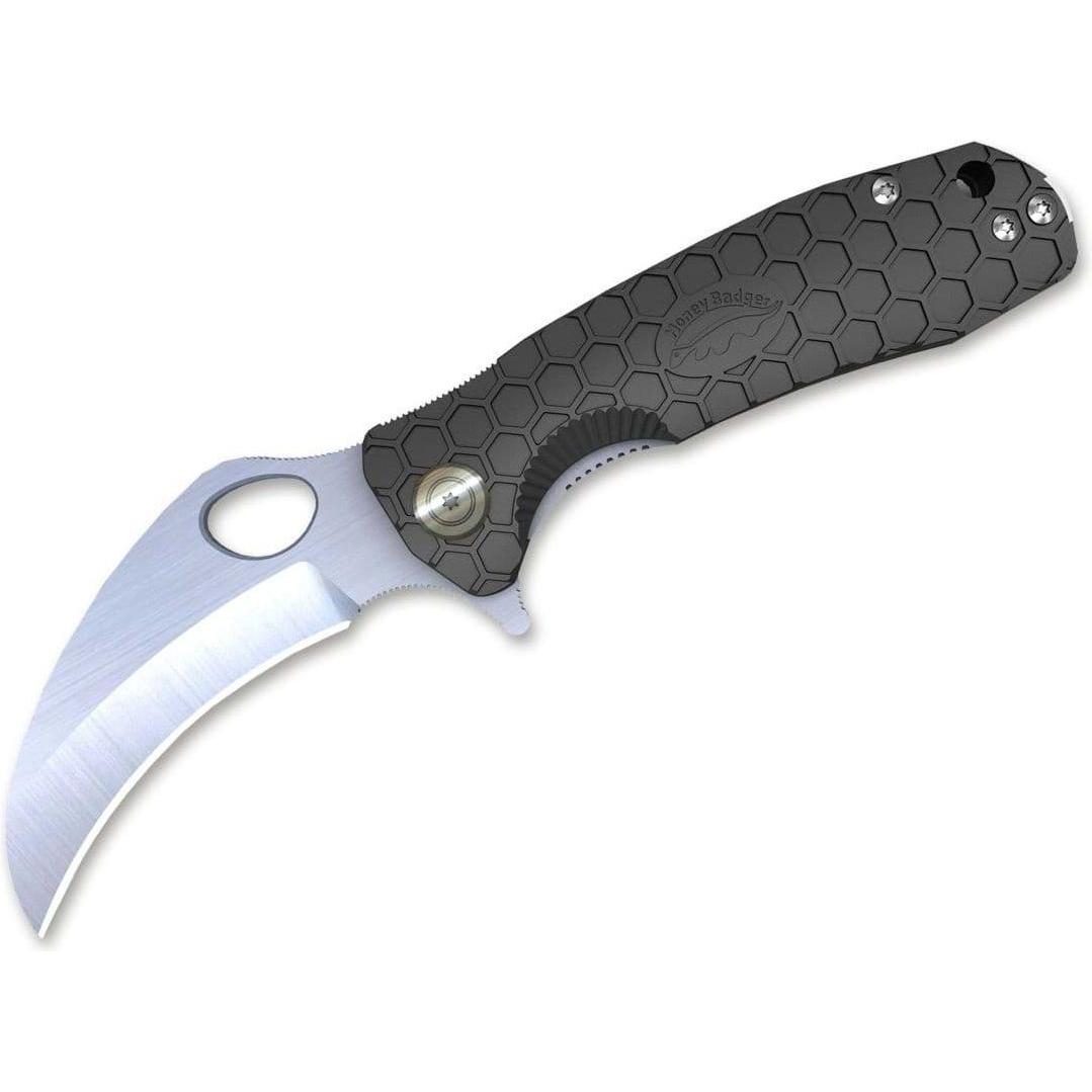 Honey Badger, Mehrzweckmesser, Claw Small Black Plain (7.10 cm)