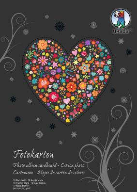 Actual product image Ursus Photo cardboard block A4 3704601SE 300g, white 10 sheets (300 g/m², 10x)