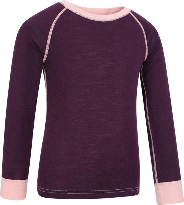 Actual product image Mountain Warehouse Childrens/Kids Merino II Round Neck Base Layer Top (116)